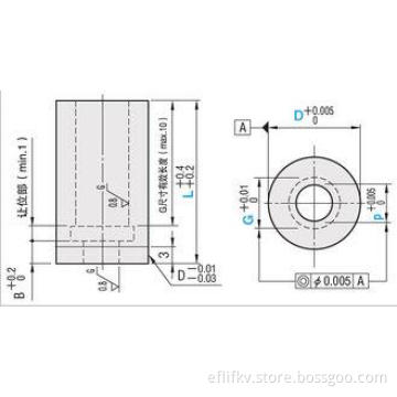 Double Stepped Guide Type Button Dies Punch Guide Bushings
